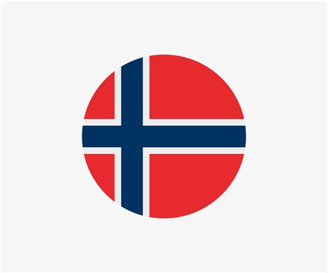 norway flag circle